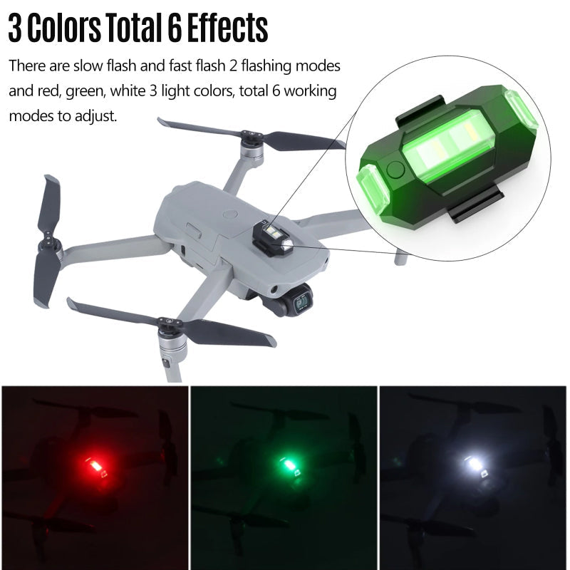 🌈4 Colors LED Aircraft Strobe Lights & USB Charging
