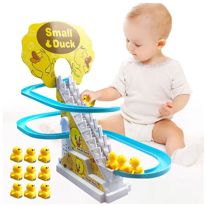 🦆Electric Duck Slide Track With Lights And Music