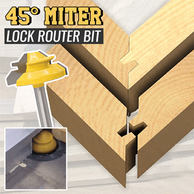 Router Bit 45 Degree Glue Joint Lock Miter