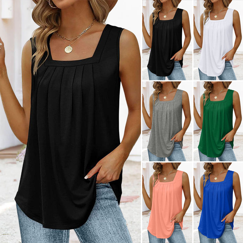 🎉Summer Specials🎉Square Neck Sleeveless Tank Top – flameday