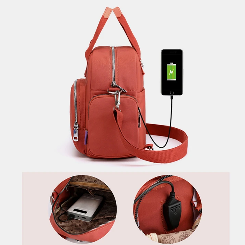 Multi-Use Backpack With USB Charging Port
