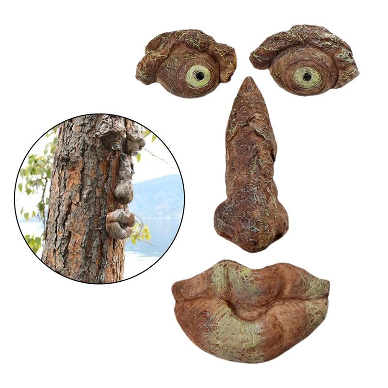Outdoor Tree Face Decoration