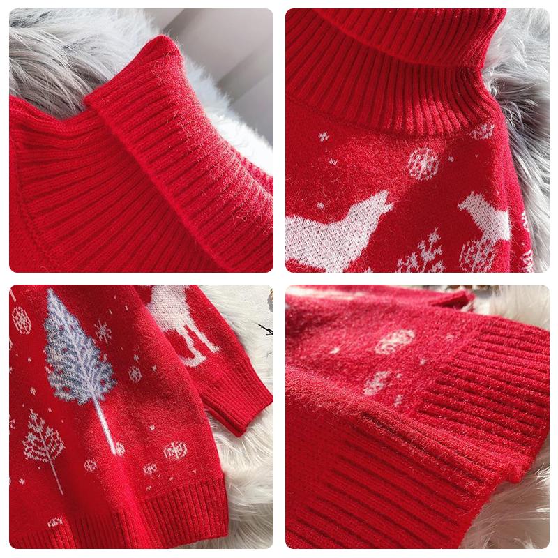 Christmas Pattern Knitted Sweater