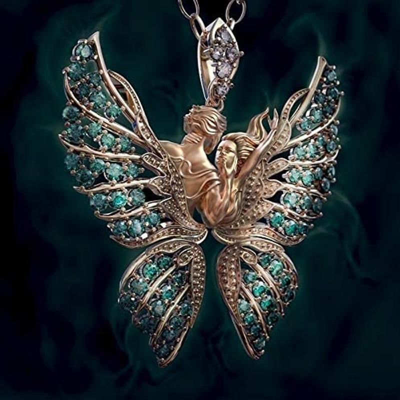 Exquisite Angels Pendant Necklace