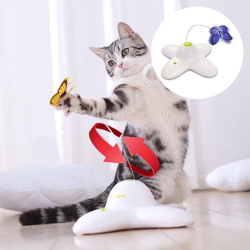 Automaic Butterfly Funny Cat Toy
