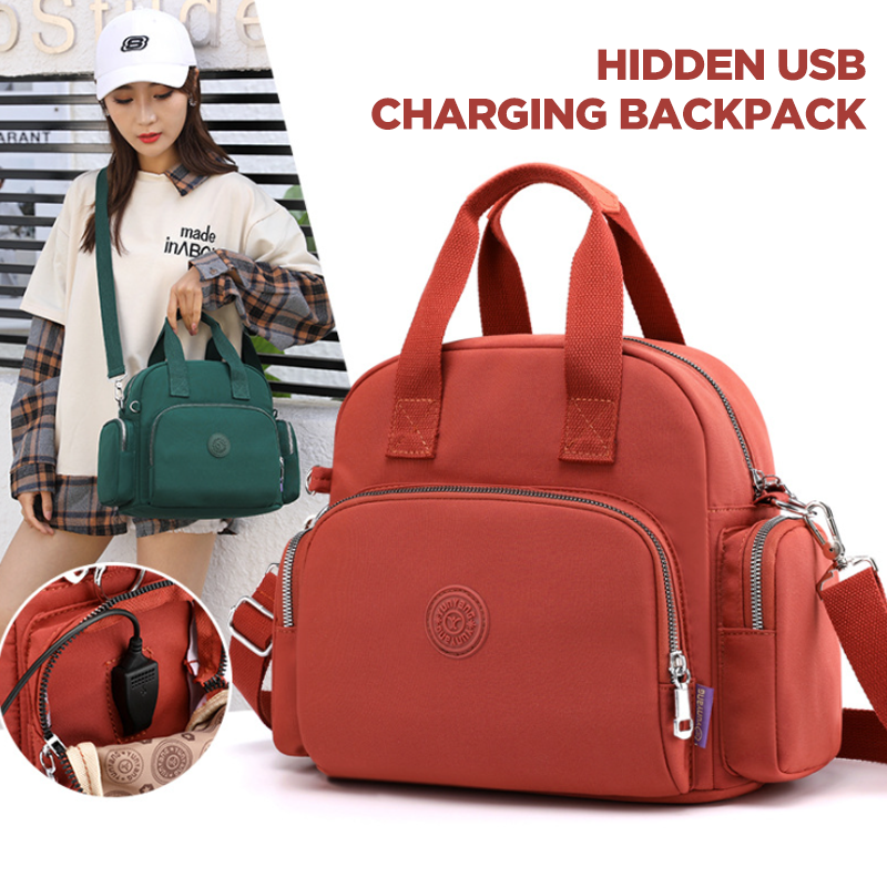 Multi-Use Backpack With USB Charging Port