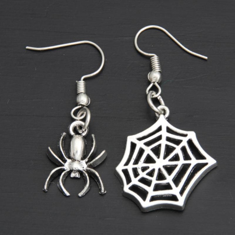 Punk Style Halloween Spider Earrings