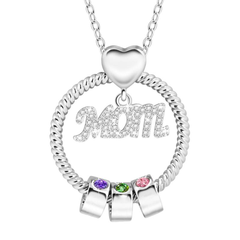 Birthstone Necklace For Mother
