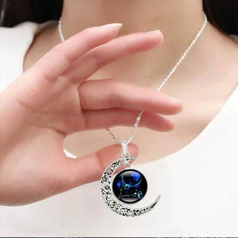 Zodiacal Type Moon Necklace