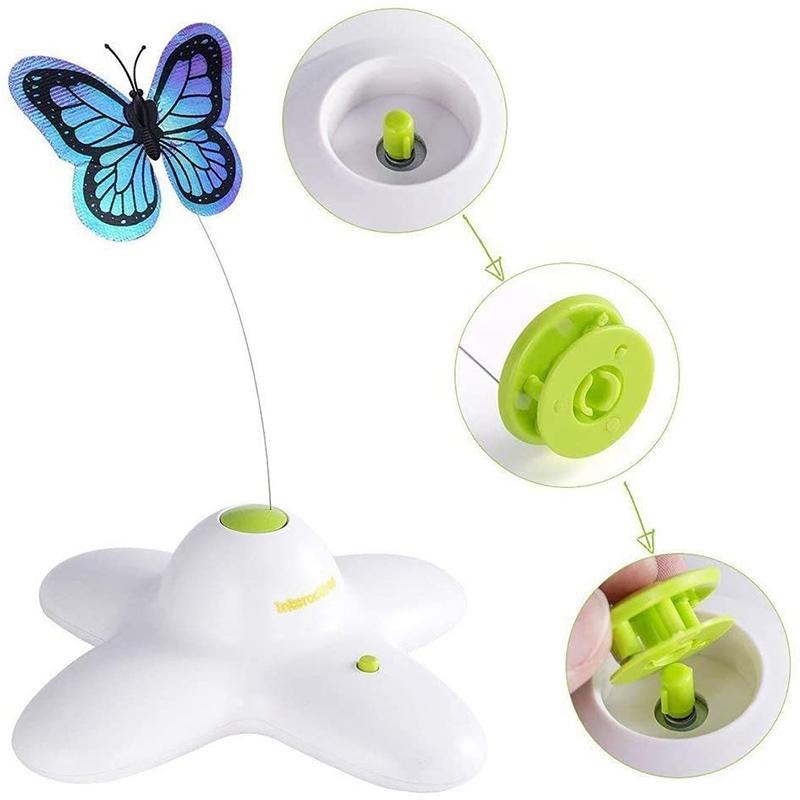 Automaic Butterfly Funny Cat Toy