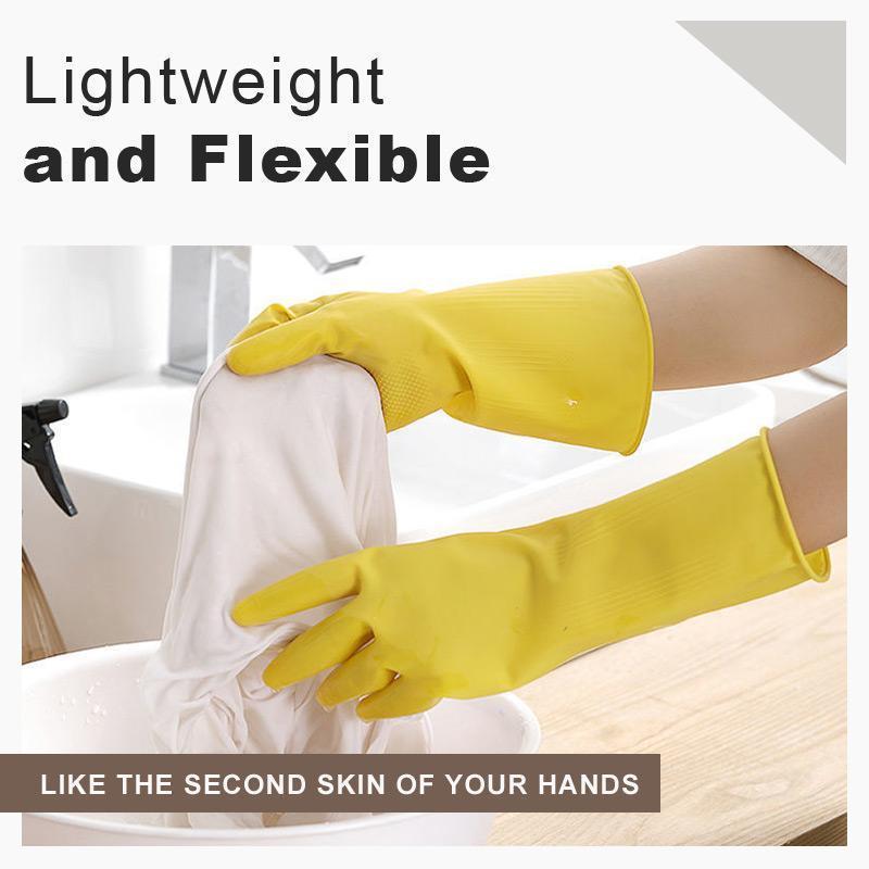 Rubber Thickened Cleaning Gloves
