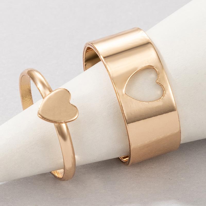 New Fashion Alloy Metal Couples Ring