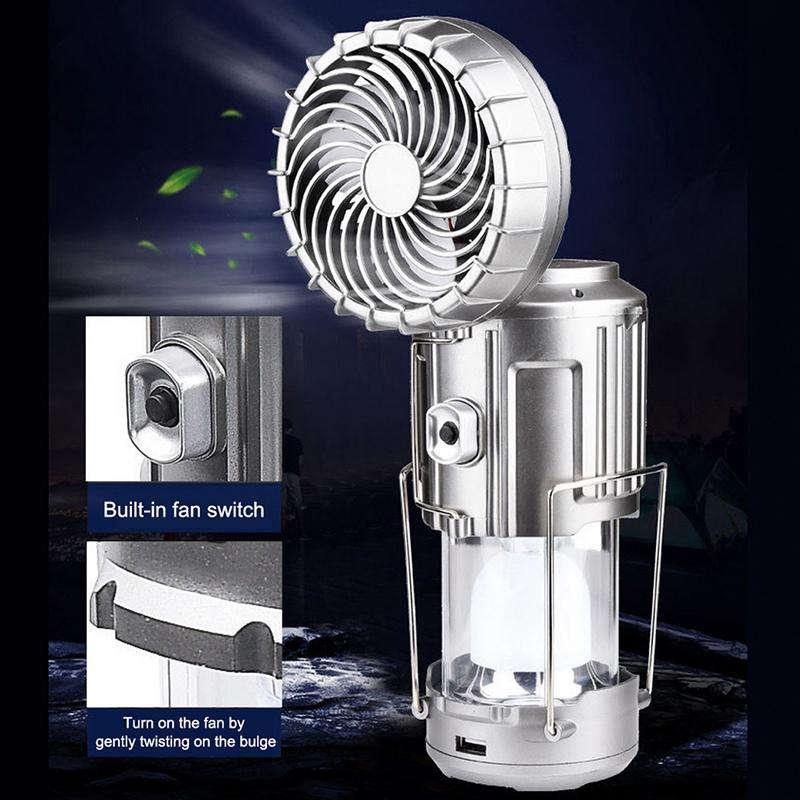 Outdoor LED Camping Light with Fan