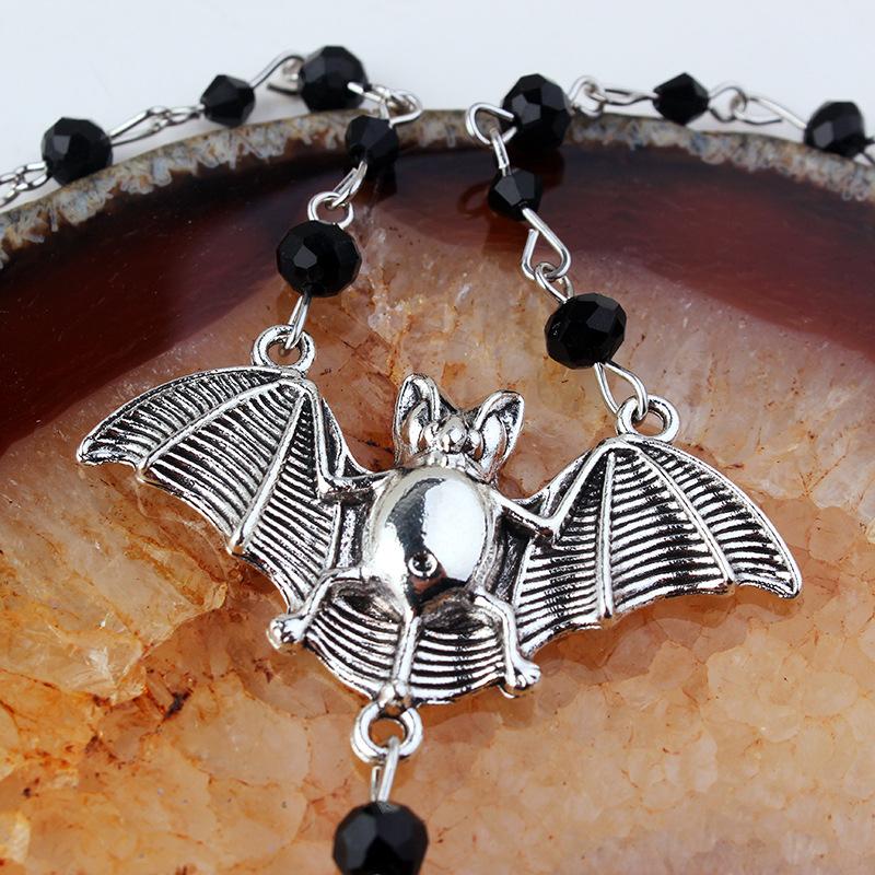Gothic Bat Pendant Necklace