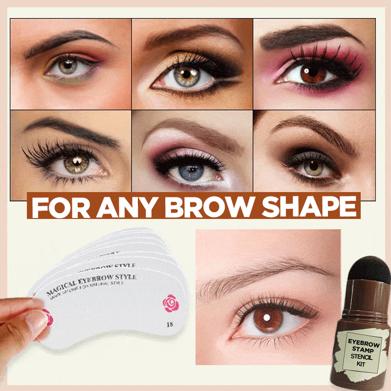 Eyebrow Stamp Stencil Kit
