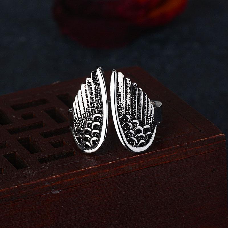 Angel Wing Silver Ring
