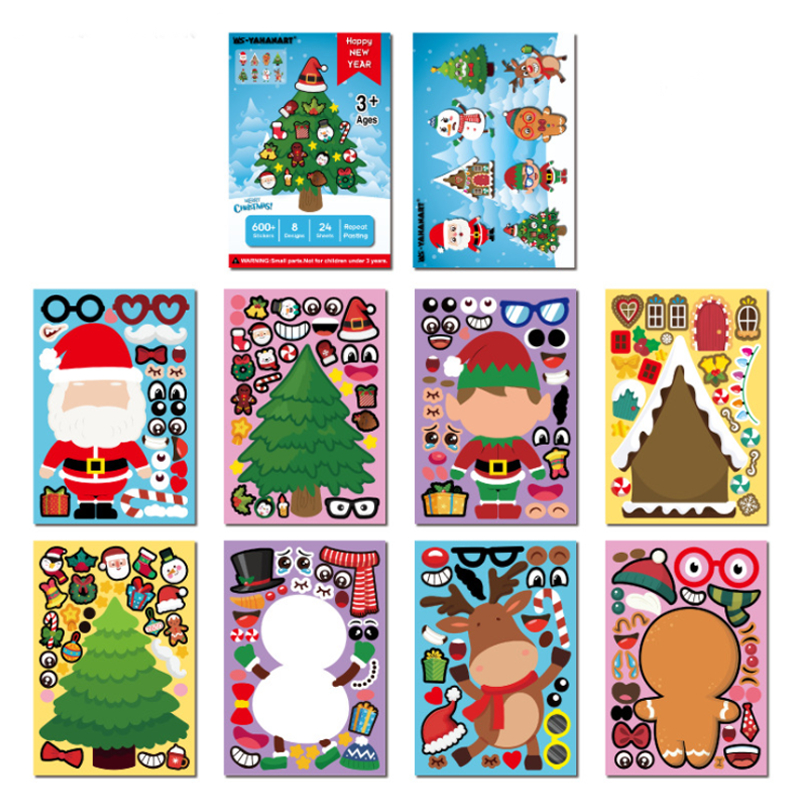 Cute Christmas Cartoon Stickers