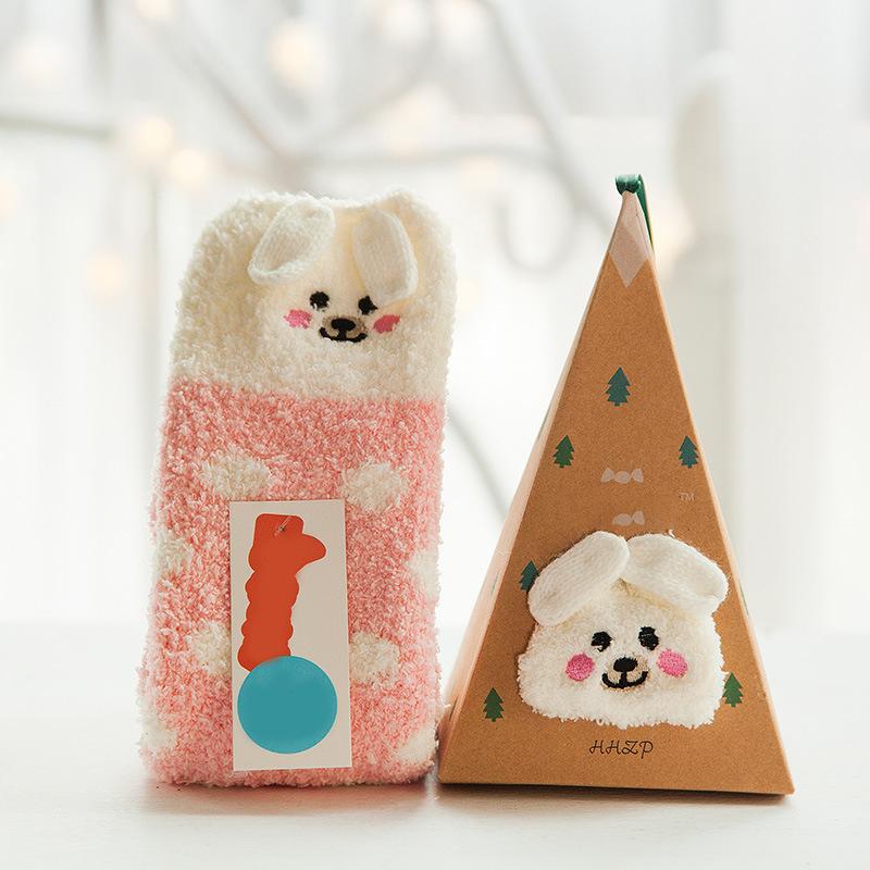 Christmas Gift Box - Cute Plush Socks
