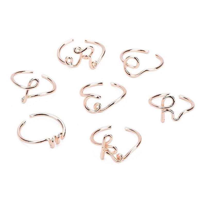Simple A-Z Letter Ring