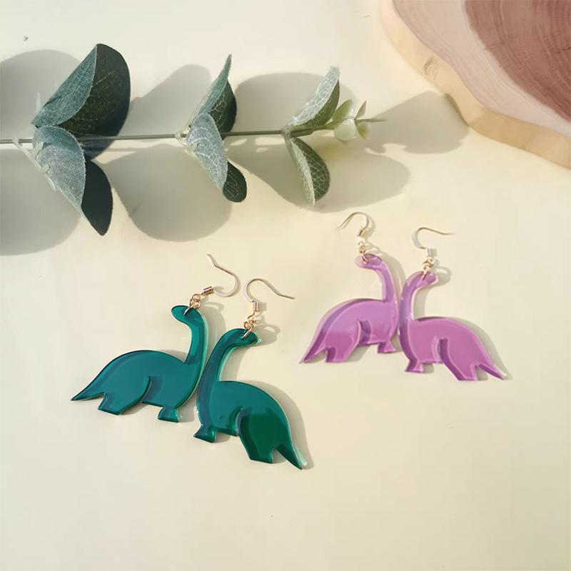 Acrylic Little Dinosaur Earrings