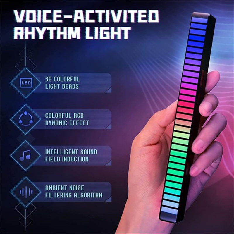 🎵Wireless Sound Activated RGB Light Bar
